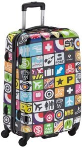 Saxoline Iconic 4-Rad Trolley 67 cm (Hartschalenkoffer mit Icons)