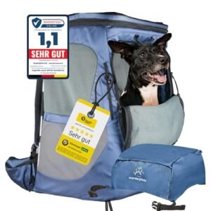 Wanderpfote Hunderucksack bis 15 kg Höhenverstellbar (Größe L)